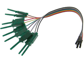 SMD Test Clip Leads, 9in. 10 Pack Green