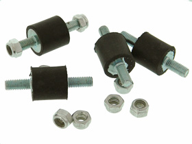 Pack of 4 - Shock Mount, Threaded Studs