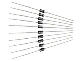 Pack of 10 - 1N4007 1A, 1000PIV Diode