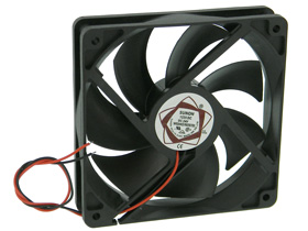 24VDC, 4-11/16in. Square X 1in. Sunon Box Fan
