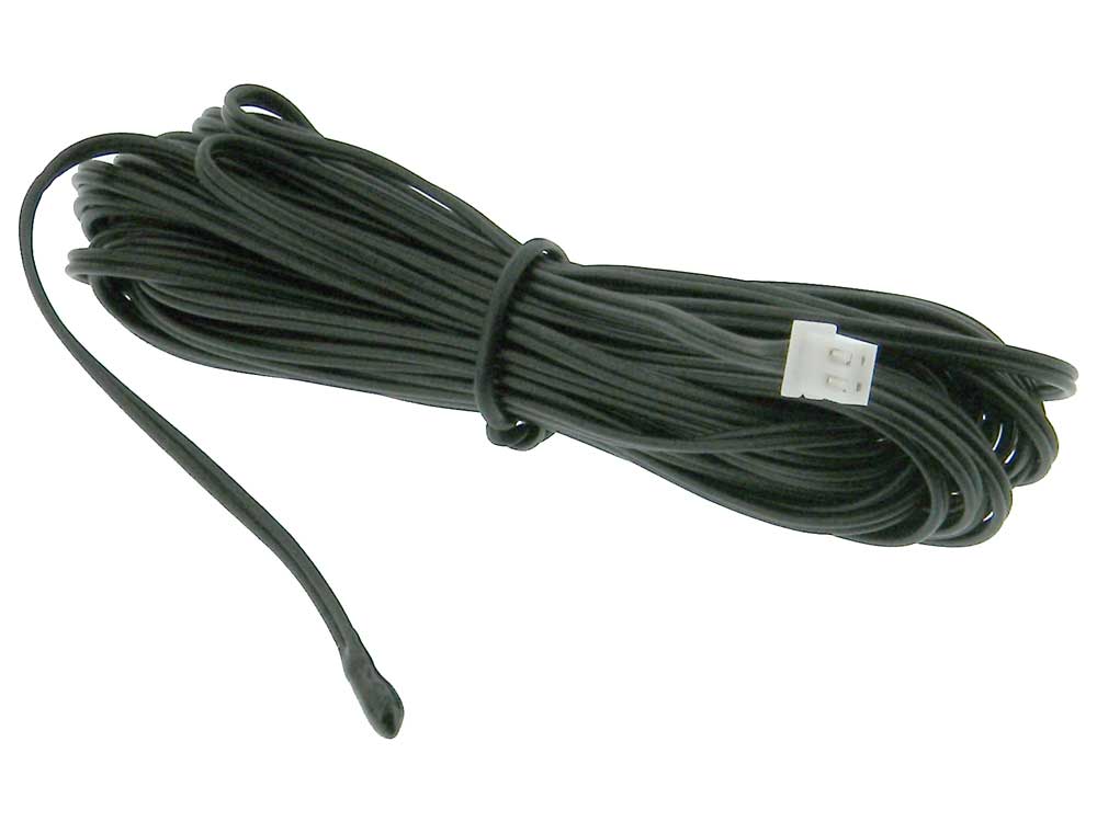 White plastic encThermistor Temperature Probe 10K ohm Curly stretch cord     752 