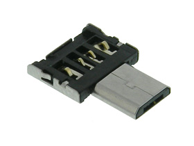USB Port Adapter Type A Plug to Micro B Plug