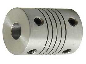 Coupling. Flexible Helical Cut. 6mm to 6mm