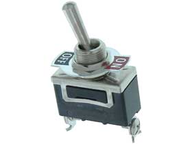 SPST On-Off Toggle Switch, Screw terminals