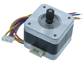Stepper Motor. NEMA 17. 10.2V. GT2 COG Belt Pully