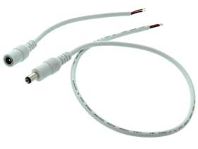 Coaxial Power  5.5/2.1mm M/F Pigtail cable