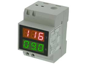 DIN Mount Meter. LED 300V & 99.9A AC