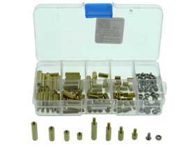 Box of 120 - Brass Standoff with Screws & Nuts. M3mm  #2