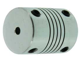 Coupling Flexible Helical Cut 3mm to 4mm