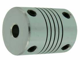 Coupling Flexible Helical Cut 5mm to 6mm