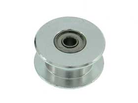 12mmToothless Idler Pulley with Ball Bearings for 6mm Wide Belt. 3mm Shaft