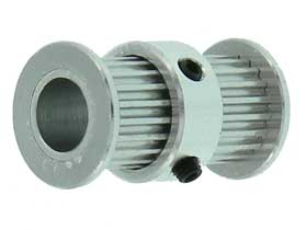 20 Tooth GT2 Dual Pulley for 6/8mm Wide Belt. 8mm Shaft