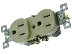 Duplex Recptacle 15A  Ivory