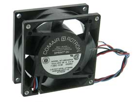 12VDC 3-1/8in. Sq.  X 1-1/4in. Comair Box Fan