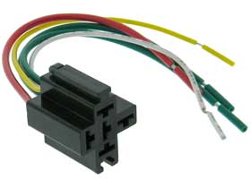 Automotive Relay 5 Terminal Pigtail Socket