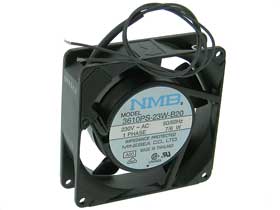 230VAC. 3-5/8in. Square X 1in. Box Fan. NMB