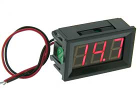 Universal Battery Alarm Panel Meter 4-50VDC