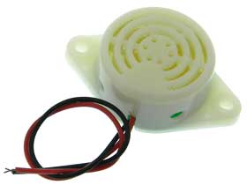 Piezo Buzzer. 6-24VDC. Chassis Mount