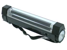 UV Fluorescent Lamp & White LED Flashlight