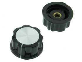 1-5/16in Plastic Instrument Knobs, 6mm Shaft