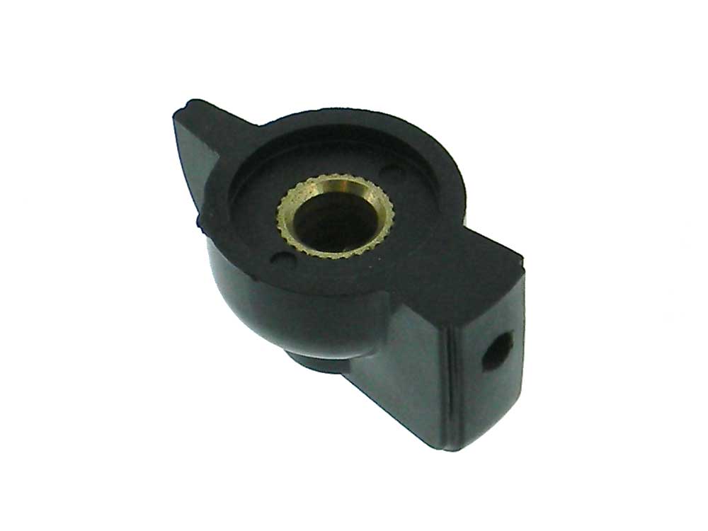 KNOB BLK GLOSS .75DIA 6MM SHAFT 1 piece KNOB BLK GLOSS .75DIA 6MM SHAFT 1 piece