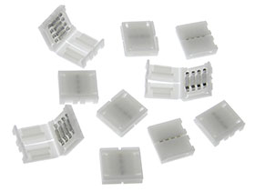 Splice Connector for 10mm LED Strip 4 Wire (RGB) 10pk
