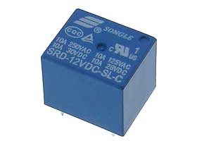 12VDC, SPDT 10A Relay Songle
