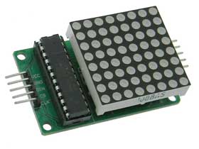 8X8 Red Programmable LED Matrix