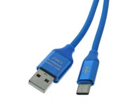 USB Type C to USB Type A Cable 20CM Blue