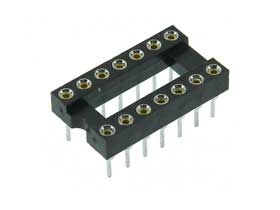 14 Pin IC Socket Machine Tool Round Pins