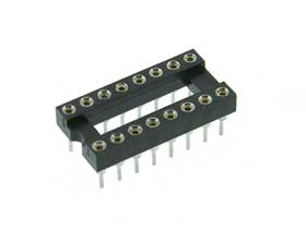 16 Pin IC Socket Machine Tool Round Pins
