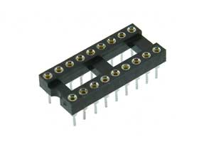 18 Pin IC Socket Machine Tool Round Pins
