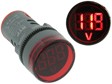 Panel 50-500VAC Voltmeter Red