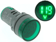 Panel 50-500VAC Voltmeter Green