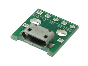Adapter Board  USB Micro B Female to 5 Wire PTP