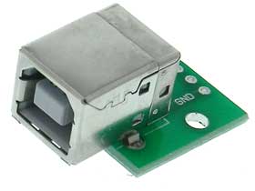 Adapter Board  USB Type B Female to 4 Wire