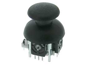 Mini  X-Y Joystick 10K with  Mushroom Knob