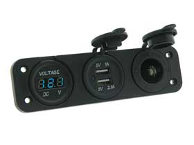 Mobile Accessory Power Panel for 12VDC
