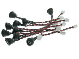 Pack of 10 - Mounted 5.5 X 2.5mm Coaxial Power Jack