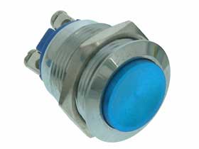 SPST-NO Push Button Switch - Momentary - Blue Button