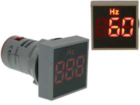 Frequency Meter Square 0-99Hz  Red LED