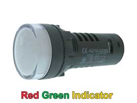 Indicator Light Bi-Color Red/Green 12VAC/DC