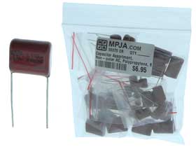Pack of 60 - Capacitor Assortment, Non-polar AC, Polypropylene