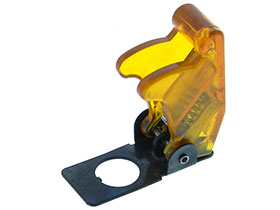 Safety Cover for Full Toggle, Transparent Yellow