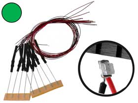 Pack of 10 - Super Micro LED Green