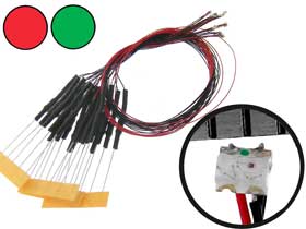 Pack of 10 - Super Micro LEDs Red & Green