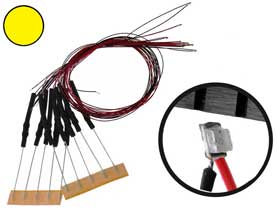 Pack of 10 - Super Micro LED Yellow