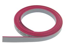8 Conductor 10' (3 meter) Flat Ribbon Cable