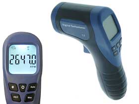 Pistol Grip LASER Photo Tachometer