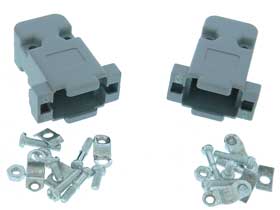 Pack of 2 - DB Hood for DB-9 and DB-15 HD Connector
